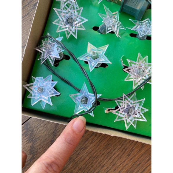 AS IS Vintage plastic star Christmas lights - Picture 5 of 7
